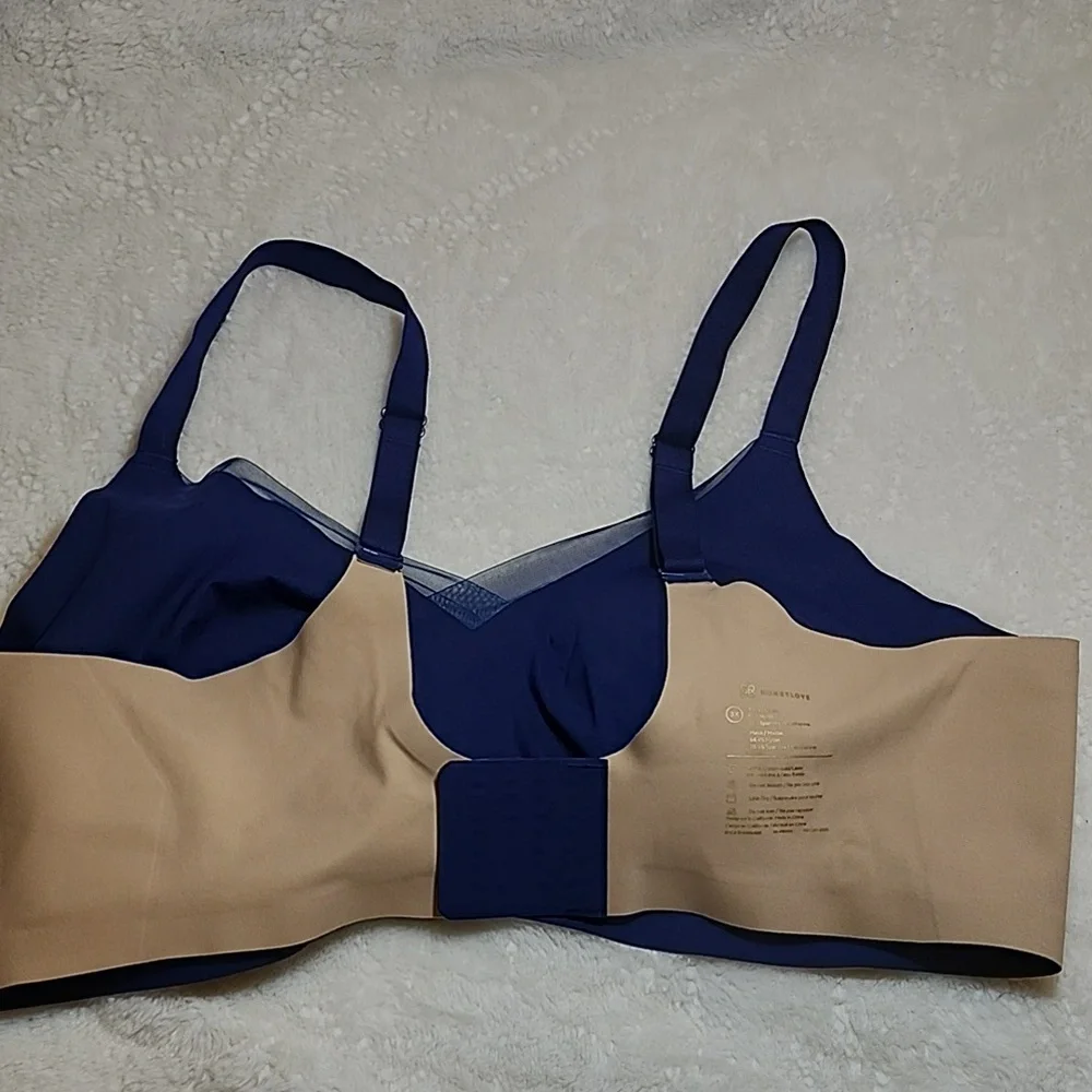 Honeylove Liftwear Crossover Bra Blue Navy  Size 3X - Picture 12 of 16